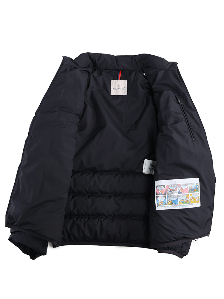 MONCLER (モンクレール) ロゴトリム スタンドカラー ショートダウンジャケット BAUDINET MCBAUDI【サカゼン公式通販】