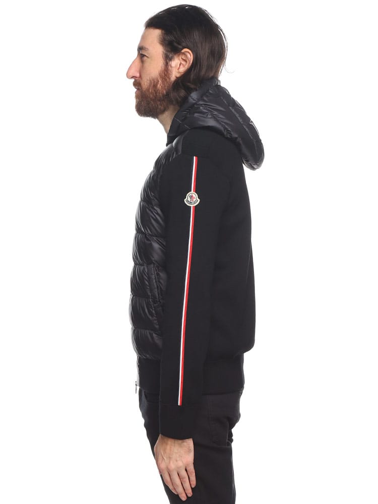 MONCLER (モンクレール) トリコロールライン ロゴパッチ ニットダウン 