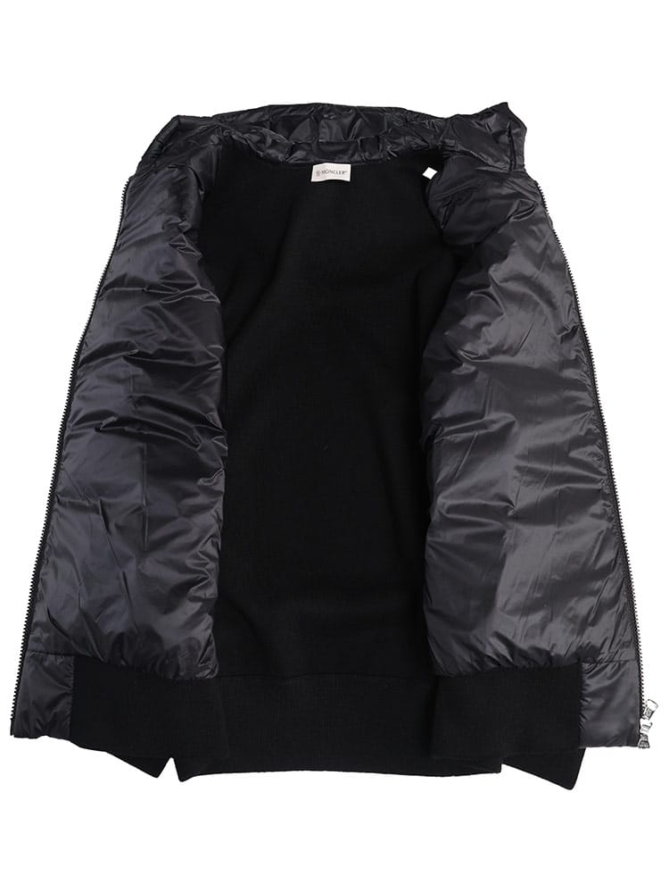 MONCLER (モンクレール) トリコロールライン ロゴパッチ ニットダウン 