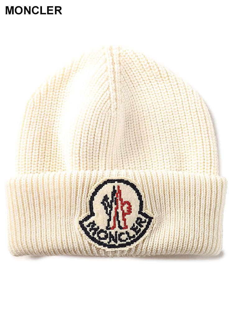 MONCLER (モンクレール) ピクセルワッペン ウール ニットキャップ MC3B00019M1282 メンズ