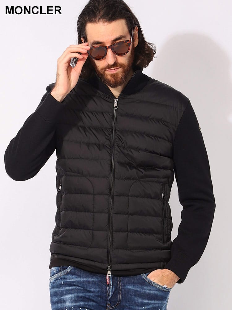 MONCLER (モンクレール) フロントダウン フルジップ ニット ジャケット MC9B50700A9341 メンズ
