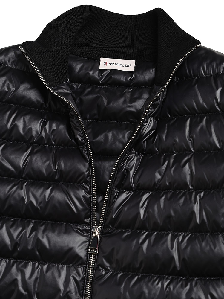 MONCLER (モンクレール) 切り替えダウン フルジップ ニット ジャケット MCL9B00014M1131 レデ【サカゼン公式通販】