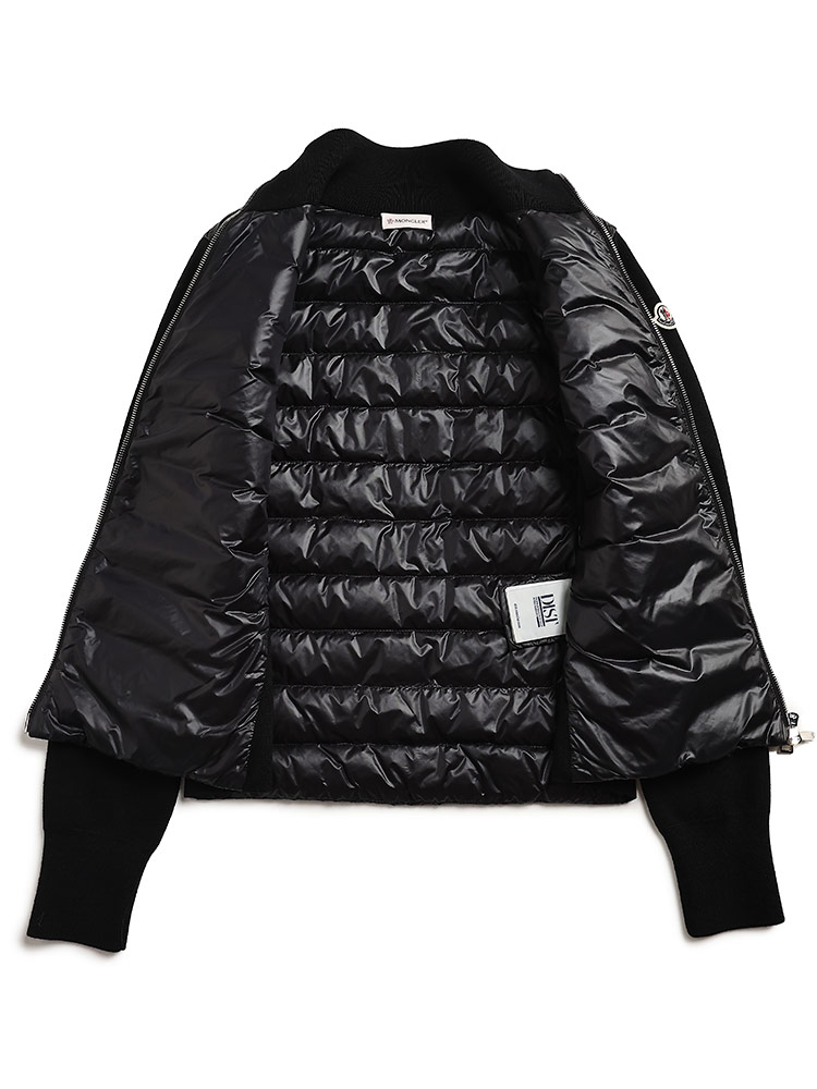 MONCLER (モンクレール) 切り替えダウン フルジップ ニット ジャケット MCL9B00014M1131 レデ【サカゼン公式通販】