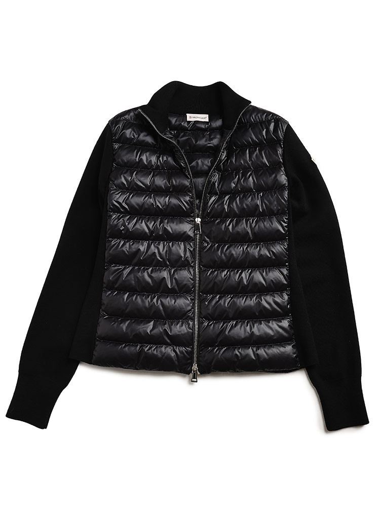 MONCLER (モンクレール) 切り替えダウン フルジップ ニット ジャケット MCL9B00014M1131 レデ【サカゼン公式通販】