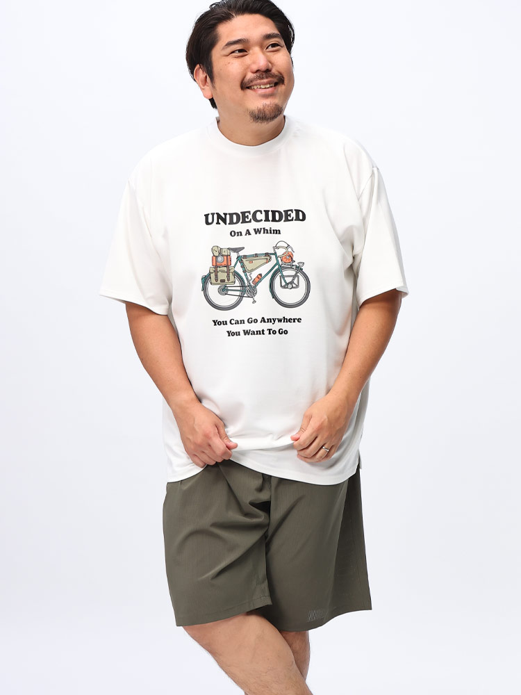 B＆T CLUB (ビーアンドティークラブ) 冷感 シルクタッチ ストレッチ サイクリングプリント 半袖 Tシャツ BT |  大きいサイズの服【サカゼン公式通販】