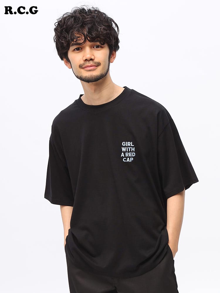 Red Cap Girl (レッドキャプガール) 天竺 バックプリント クルーネック 半袖 Ｔシャツ 24335