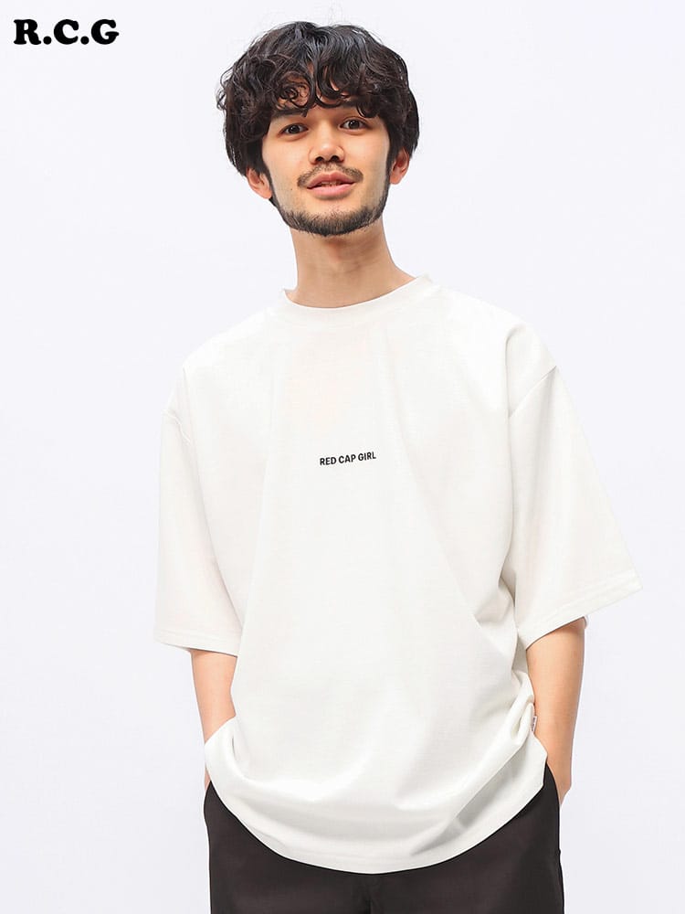 Red Cap Girl (レッドキャプガール) 冷感 シルクタッチ バックプリント クルーネック 半袖 Ｔシャツ 24342
