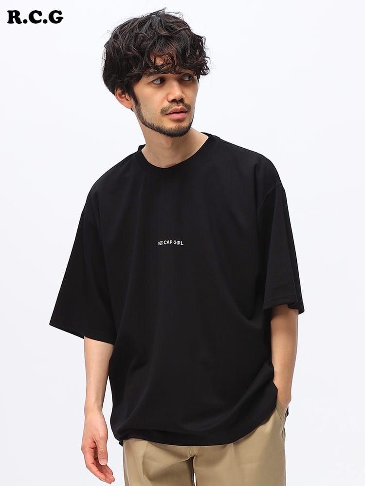 Red Cap Girl (レッドキャプガール) 冷感 シルクタッチ バックプリント クルーネック 半袖 Ｔシャツ 24342