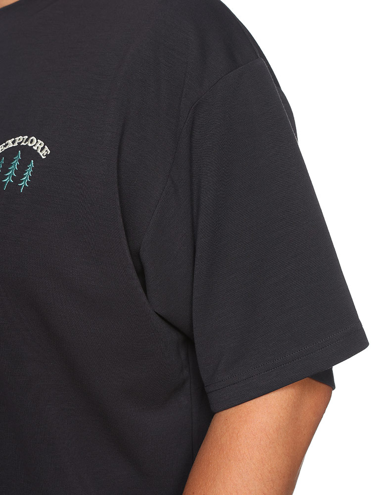 半袖 Tシャツ 体感－5℃ 接触冷感 バックプリント EXPLORE