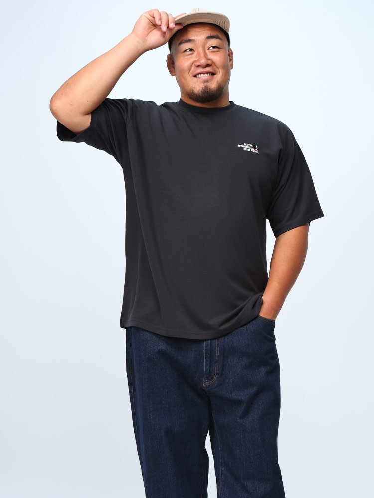 半袖 Tシャツ 体感－5℃ 接触冷感 バックプリント CAMP トップス
