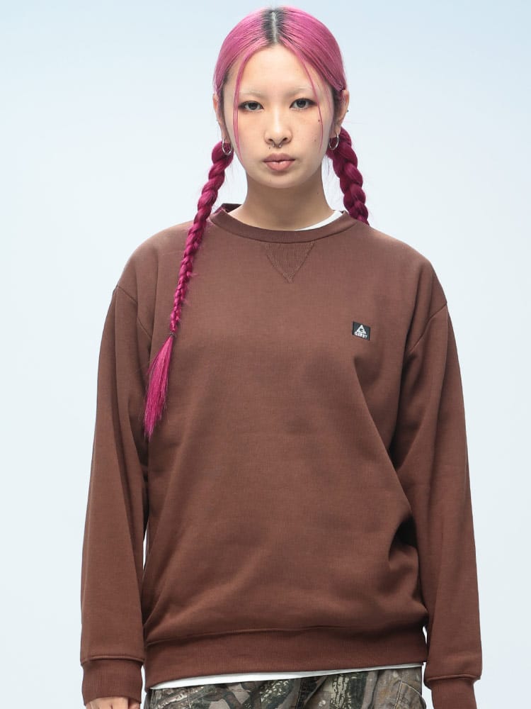 GERRY (ジェリー) 裏起毛 刺繍＆プリント クルーネック トレーナー M L 