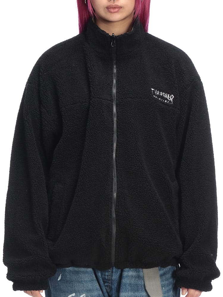 THRASHER (スラッシャー) リバーシブル ナイロン ボア フルジップ 