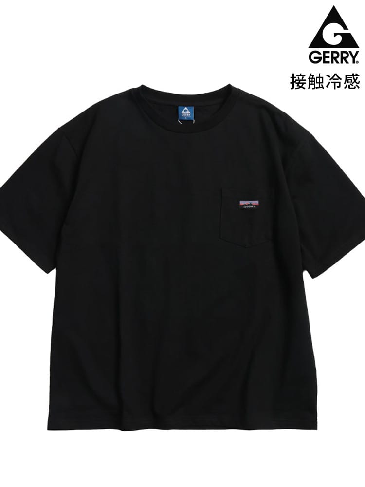 GERRY (ジェリー) Tシャツ 半袖 接触冷感 スラブ 天竺 胸ポケット クルーネック カットソー GE26SU13 ユニセックス