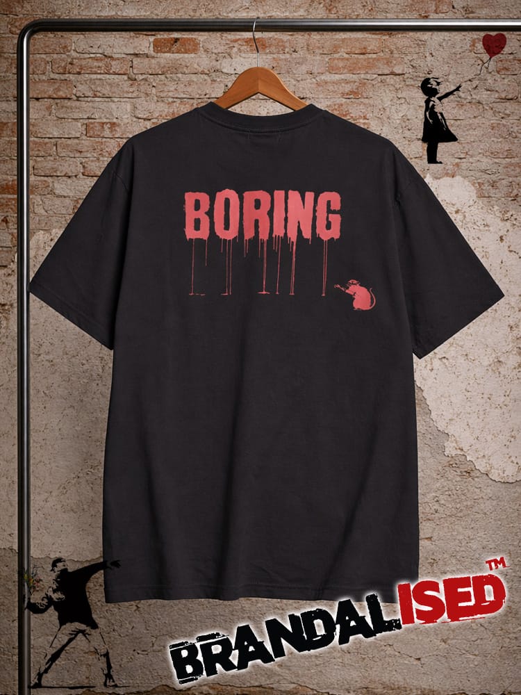 BRANDALISED (ブランダライズド) Tシャツ 半袖 接触冷感 UVカット バンクシー ストレッチ クルーネック カットソー Love Rat BR26SU03D12 ユニセックス