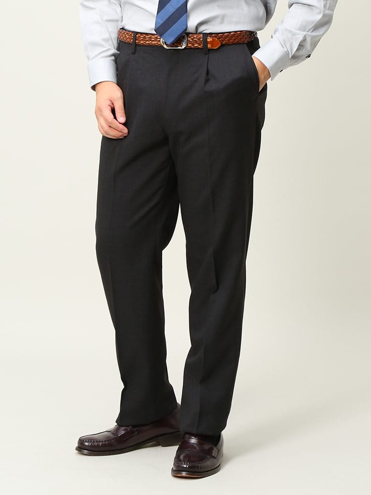 スラックス2本同時購入2200円引き対象商品 大きいサイズ メンズ NOBLEMAN ノーブルマン 裏起毛 ウエストアジャスター ワンタック スラックス 防寒 暖パンツ ウォームパンツ ウォッシャブル 洗える 秋冬