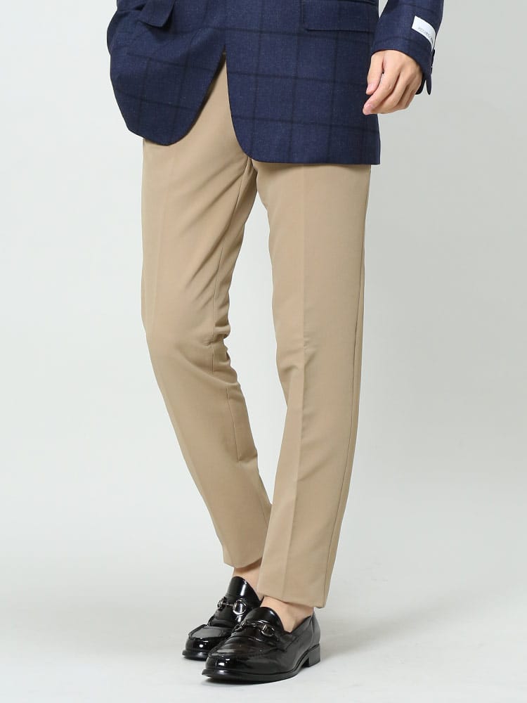 スラックス2本同時購入2200円引き対象商品 スーパーストレッチ 裏起毛 ノータック ロングパンツ ノータックスラックス 無地 ビジカジ ゴルフ 防寒 暖パンツ ウォームパンツ ウォッシャブル 洗える 秋冬