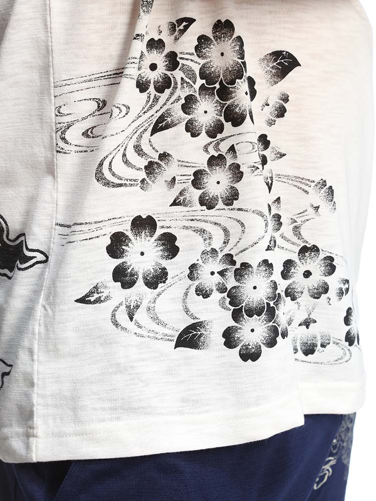 大きいサイズ メンズ A-Slash (スラッシュ) 虎 刺繍×プリント