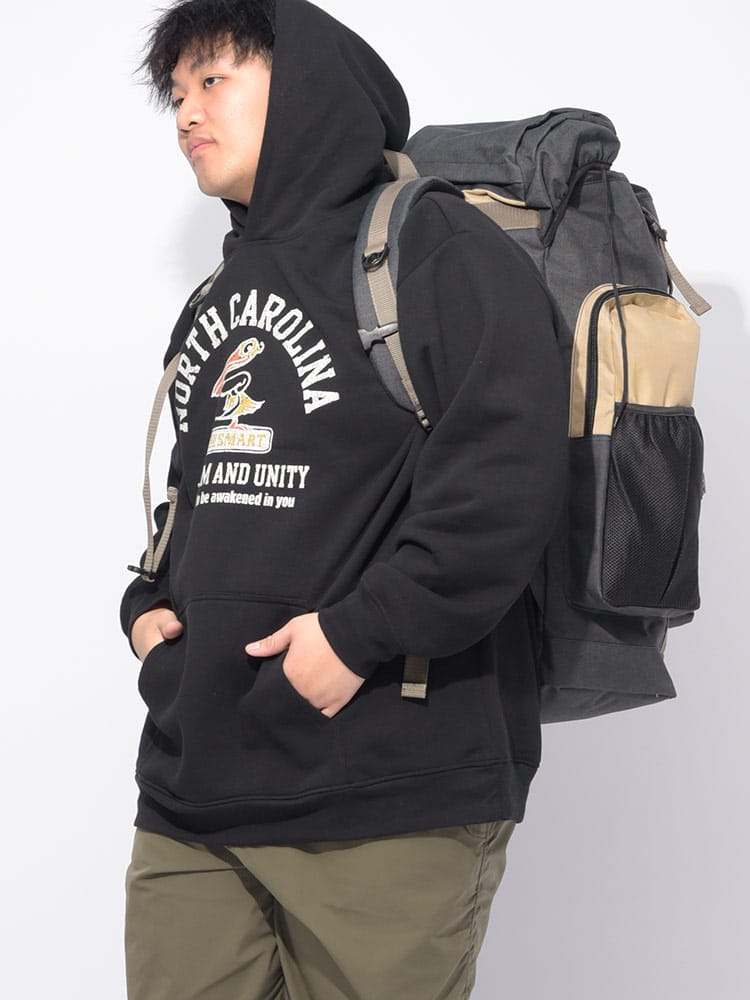 パーカー 裏起毛 カレッジプリント プルオーバートップス  フード 秋 冬 大きいサイズ メンズ