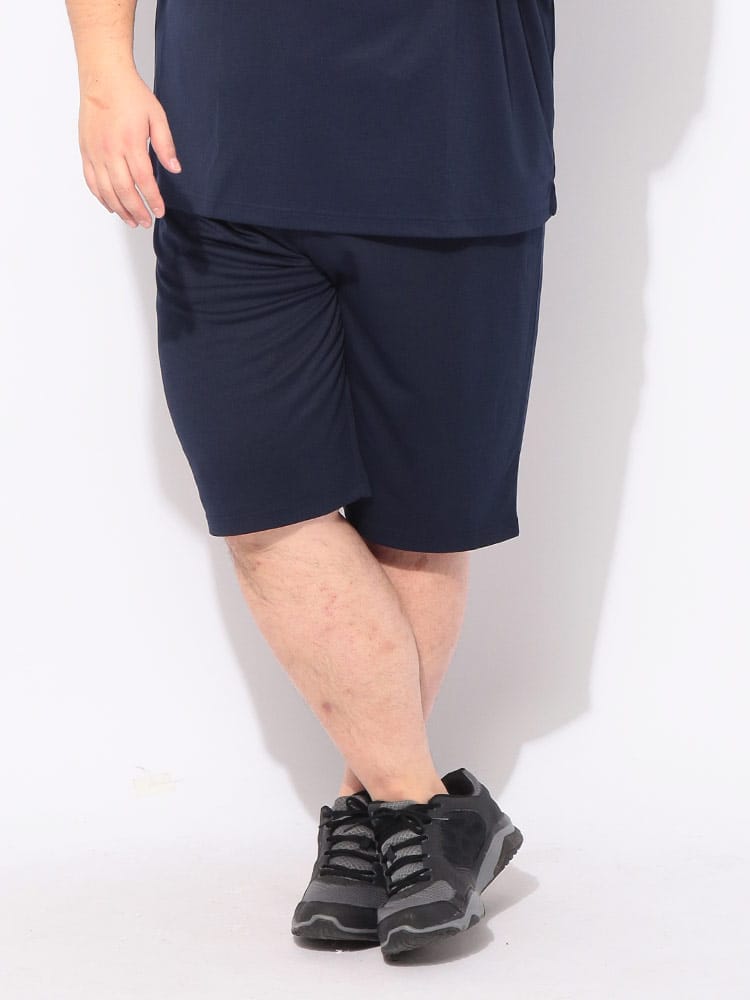 メッシュ ショートパンツ クールタッチ メンズ 大きいサイズ COOL TOUCH DRY ウエストゴム ボトムス ハーフパンツ ドライ 冷感 スポーツ