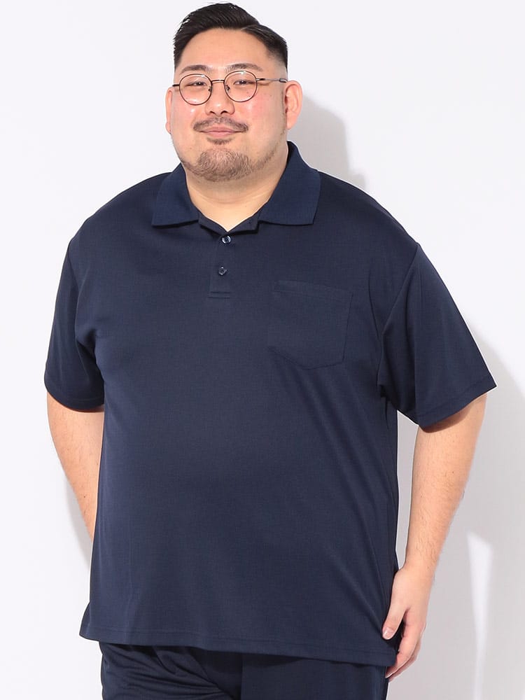 メッシュ ポロシャツ 半袖 クールタッチ メンズ 大きいサイズ COOL TOUCH DRY シャツ トップス カットソー ドライ 冷感 スポーツ