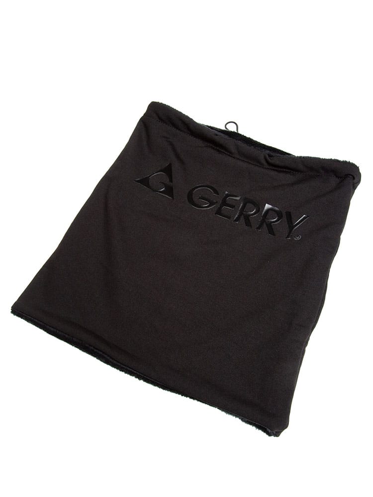 大きいサイズ メンズ GERRY (ジェリー) ロゴプリント 裏ボア ロング ネックウォーマー