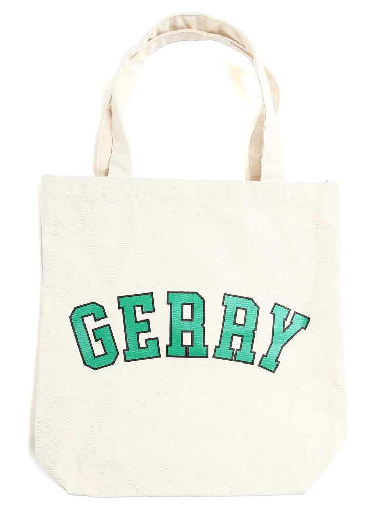 大きいサイズ メンズ GERRY (ジェリー) カレッジロゴ 帆布 トート