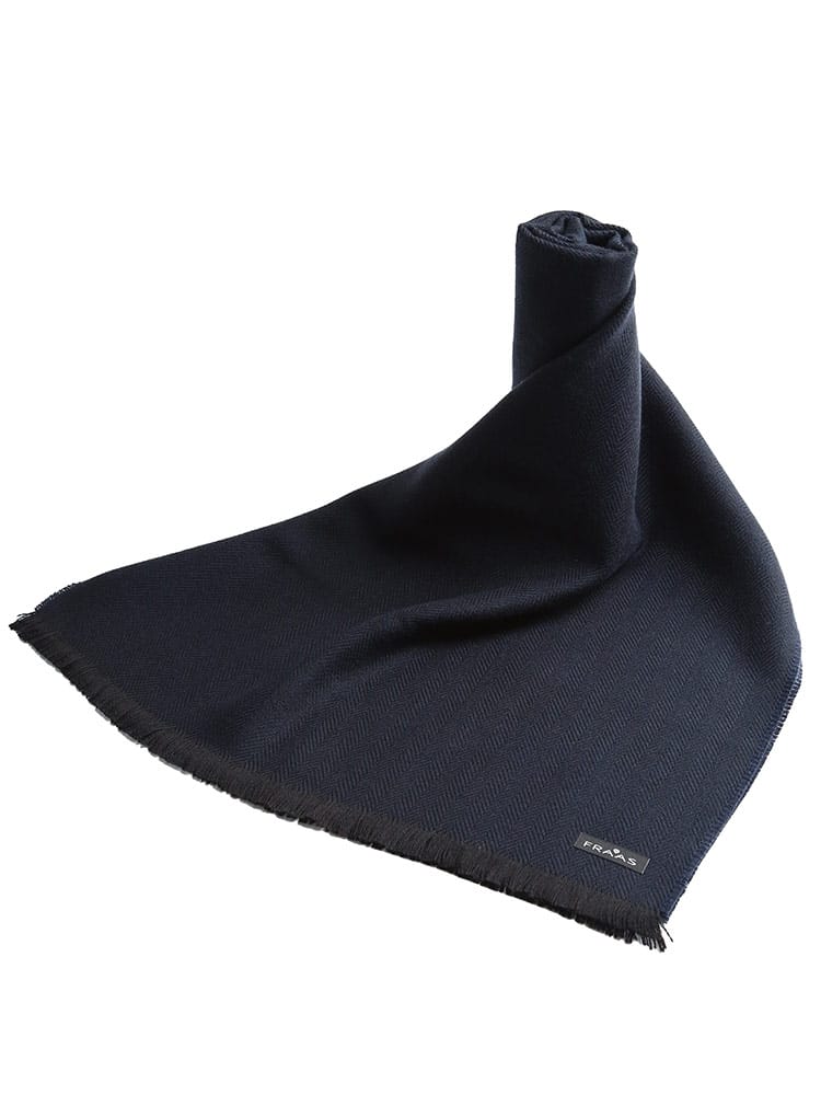 V.FRAAS (ヴィ・フラース) ウール混 ヘリンボン マフラー