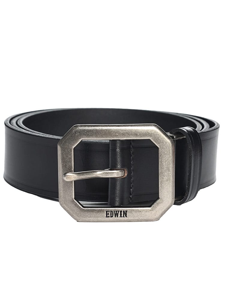 レザー ピンバックル ベルト (EDWIN) エドウィン 大きいサイズ メンズ