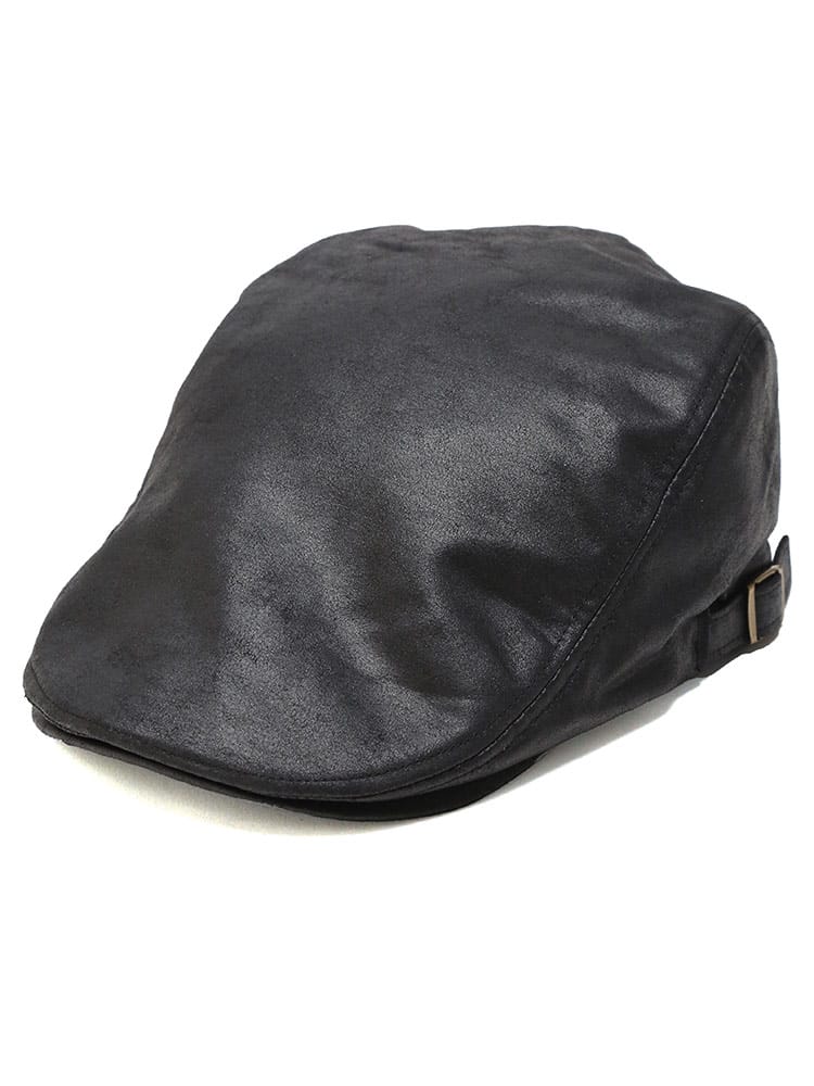 ハンチング ハット PUレザー キャップ 大きいサイズ メンズ