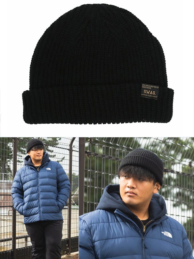 ニットキャップ ワッフルリブ 帽子 ニット帽 ワッチ 秋冬 大きいサイズ メンズ