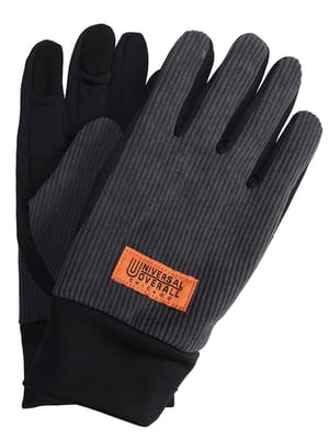 【WEB先行値下げ】手袋 グローブ ダイレクトタッチ コーデュロイ キングサイズ 裏起毛 防寒 秋 冬 大きいサイズ メンズ