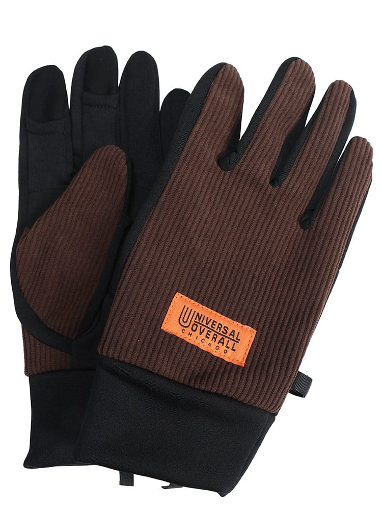 【WEB先行値下げ】手袋 グローブ ダイレクトタッチ コーデュロイ キングサイズ 裏起毛 防寒 秋 冬 大きいサイズ メンズ