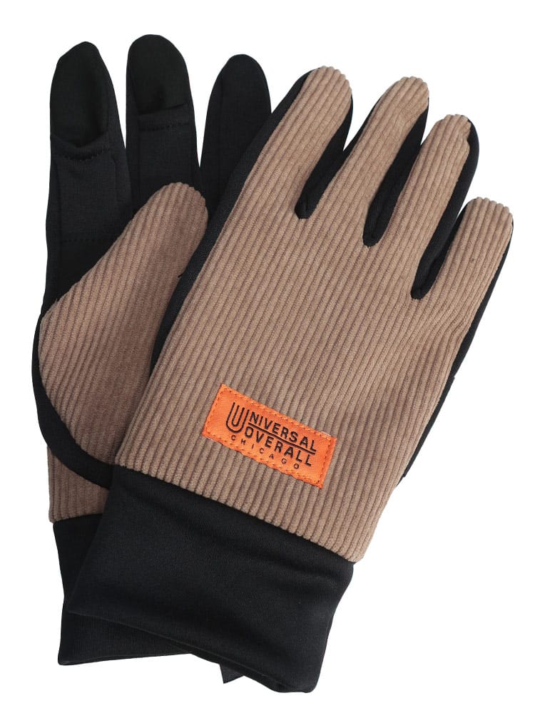 【WEB先行値下げ】手袋 グローブ ダイレクトタッチ コーデュロイ キングサイズ 裏起毛 防寒 秋 冬 大きいサイズ メンズ