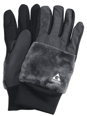 【WEB先行値下げ】手袋 グローブ ダイレクトタッチ ボア×タフタ 切り替え キングサイズ 裏起毛 防寒 秋 冬 大きいサイズ メンズ