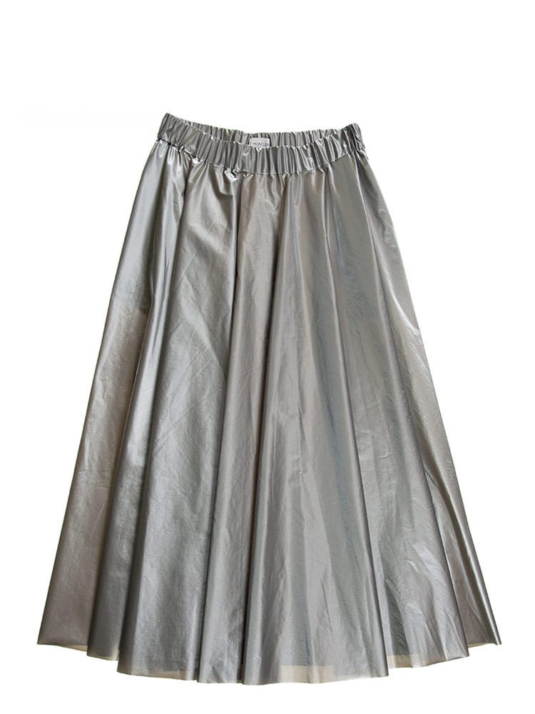 MONCLER (モンクレール) メタリック ギャザー スカート MCL2D0002153A3H レディース ブランド