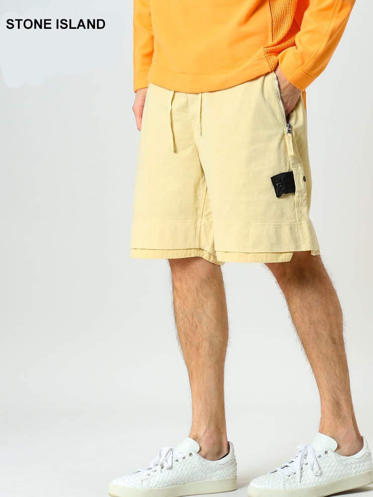 STONE ISLAND (ストーンアイランド) コットン ロゴ ショートパンツ SI76196042A ブランド