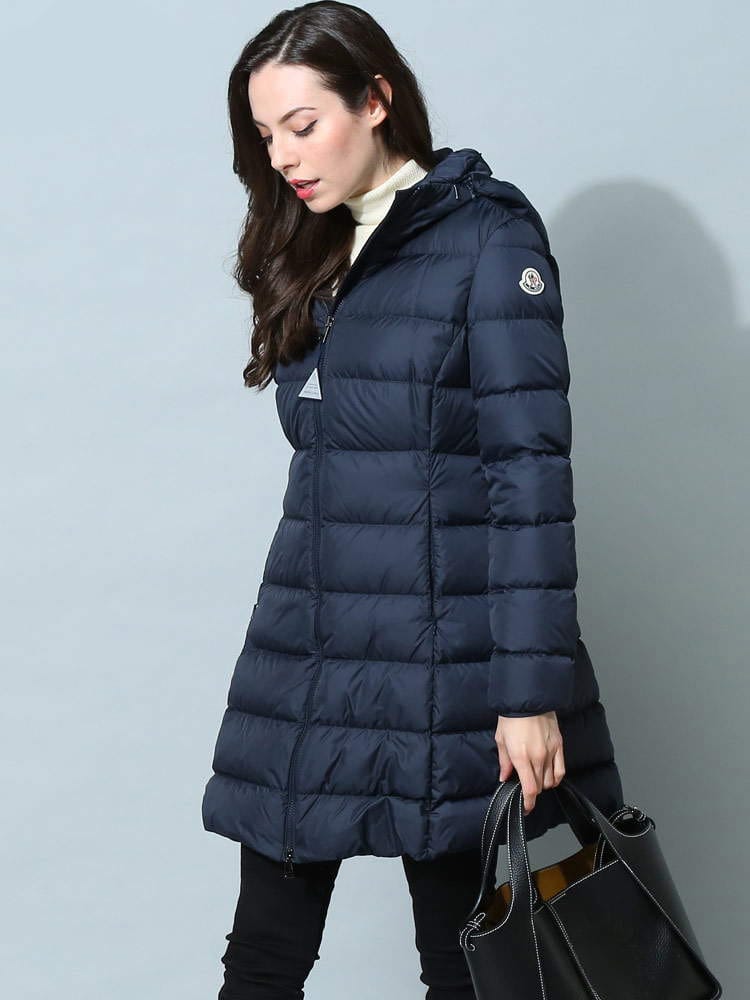 MONCLER (モンクレール) フード着脱 フルジップ ロング ダウンジャケット GIE MCLGIE2