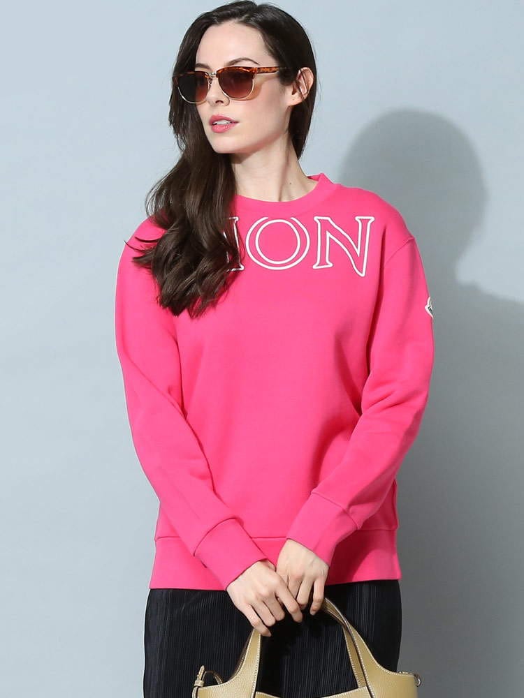 MONCLER (モンクレール) 裏起毛 BIGロゴ クルーネック トレーナー MCL8G00029809KX