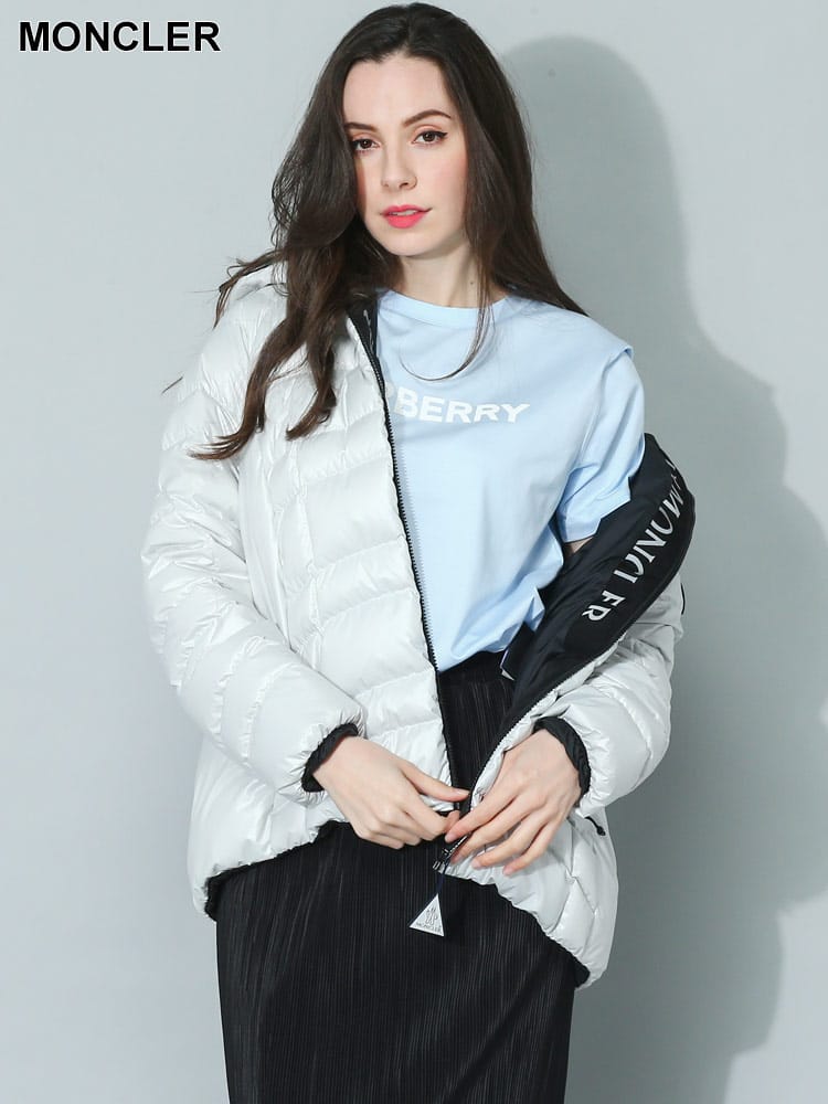 MONCLER (モンクレール) ロゴ フルジップ ダウンジャケット Narlay MCLNARLAY3レディース ブランド