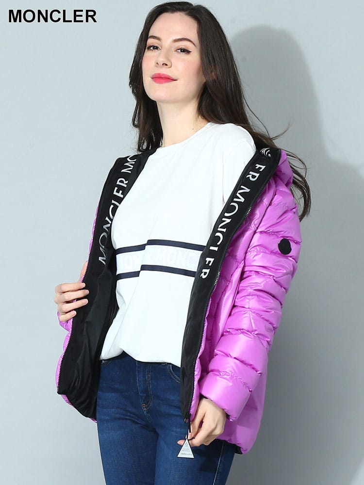 MONCLER (モンクレール) ロゴ フルジップ ダウンジャケット Narlay MCLNARLAY3レディース ブランド