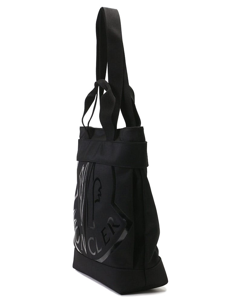 MONCLER (モンクレール) 撥水 リップストップナイロン ロゴ トート 