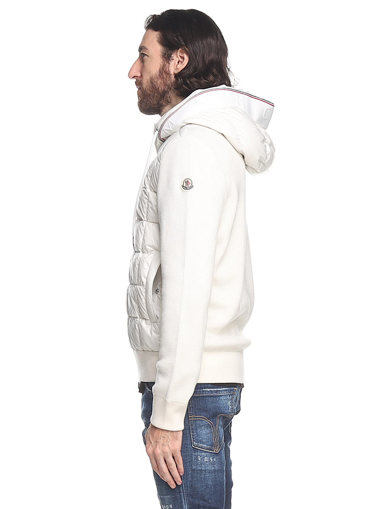 MONCLER (モンクレール) フロントダウン フルジップ ニット ジャケット