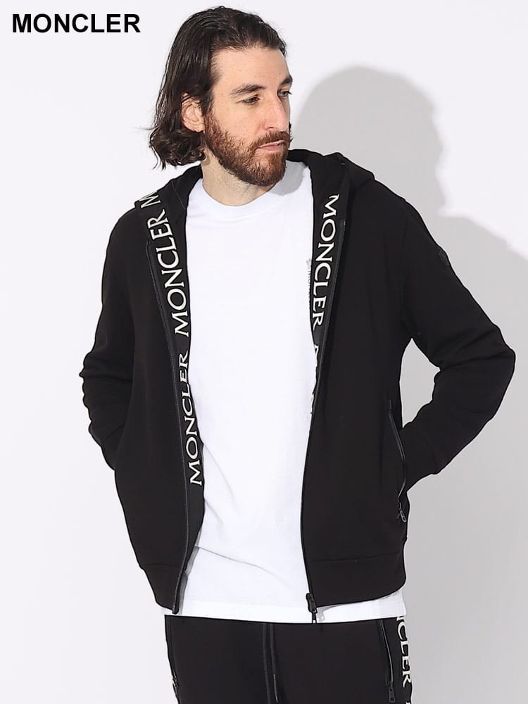 MONCLER (モンクレール) ロゴライン フルジップ パーカー MC8G00047V8183 ブランド メンズ 男性 トップス