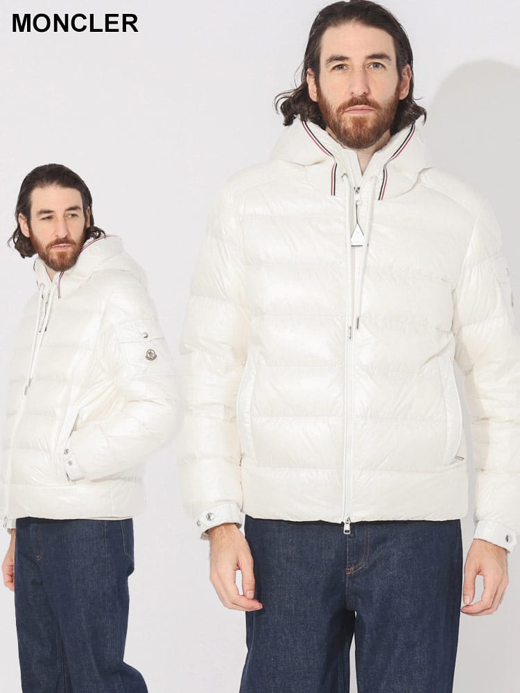 MONCLER (モンクレール) ロゴフード フルジップ ダウンジャケット MCPAVIN3 ブランド メンズ 男性 アウター