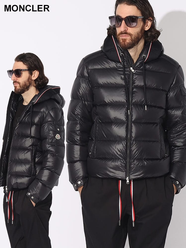 MONCLER (モンクレール) ロゴフード フルジップ ダウンジャケット MCPAVIN3 ブランド メンズ 男性 アウター