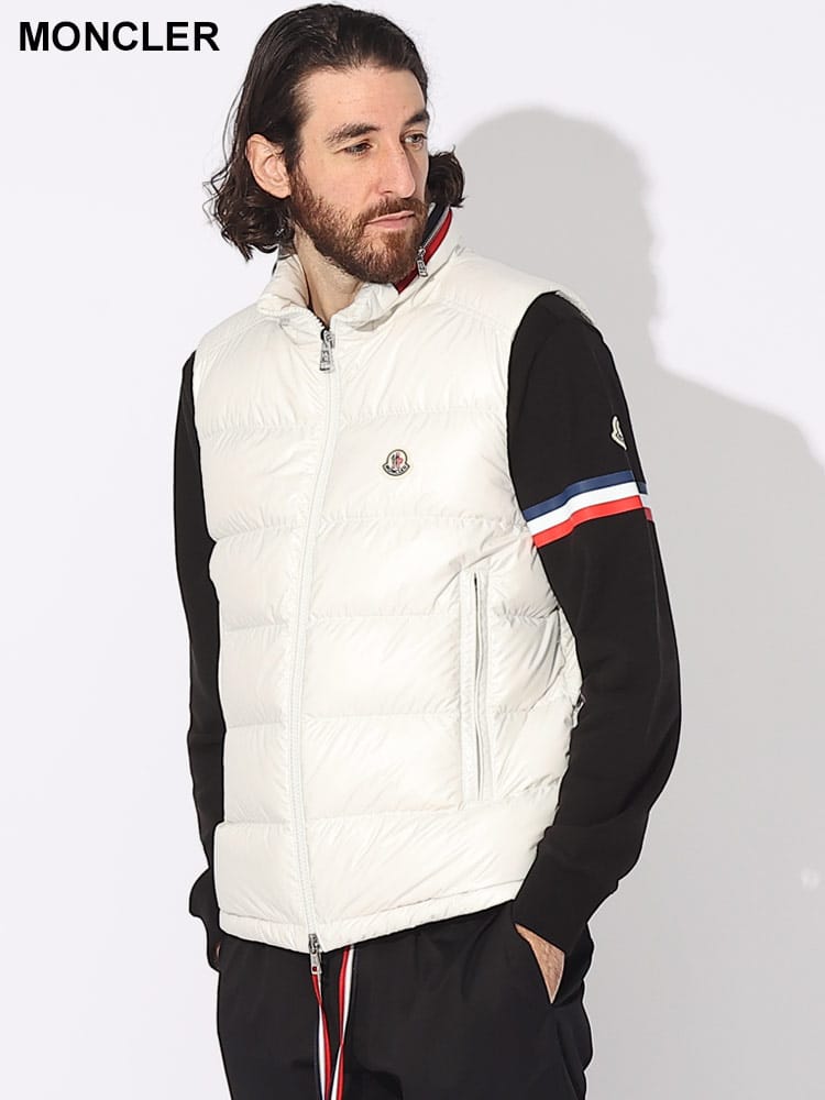 MONCLER (モンクレール) フード収納 フルジップ ダウンベスト MCOUSE3 