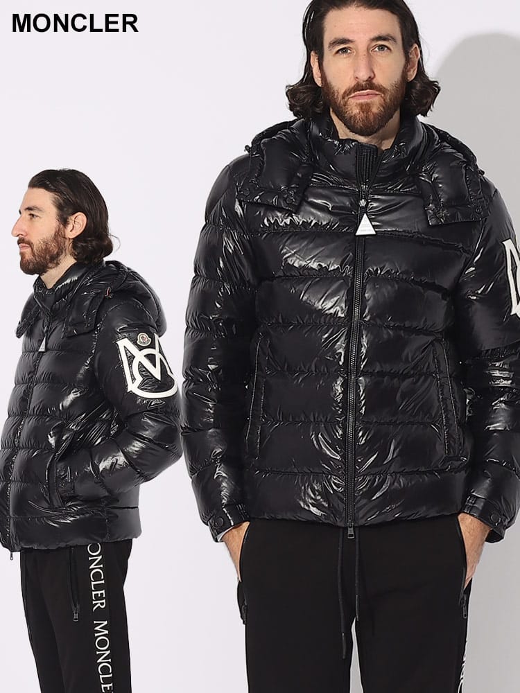 MONCLER (モンクレール) Mモチーフ フルジップ ダウンジャケット 