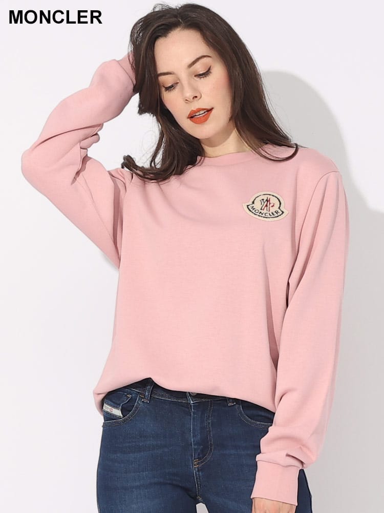 MONCLER (モンクレール) ビッグワッペン クルーネック 長袖 トレーナー MCL8G00027899TR ブランド レディース トップス