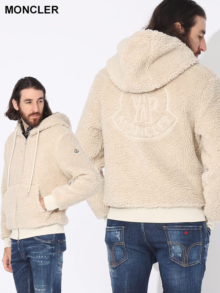 MONCLER (モンクレール) テディフリース フルジップ パーカー MC8G0002389A5V ブランド メンズ 男性 アウター