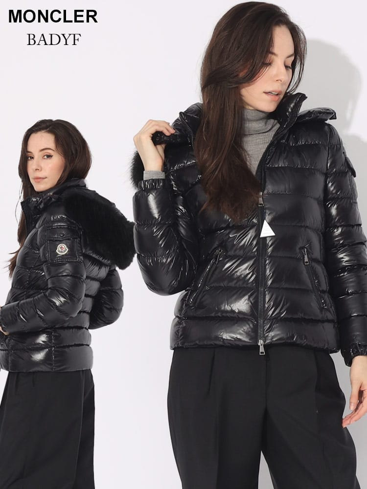 MONCLER (モンクレール) フェイクファー フルジップ ダウンジャケット MCLBADYF3 ブランド レディース アウター